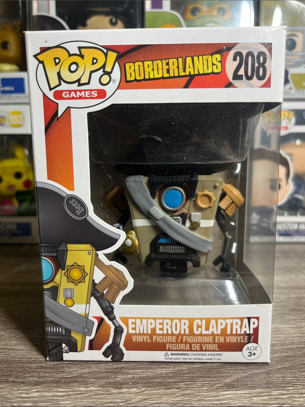 Funko Emper or Claptrap Vinyl Figure - Tan, Yellow & Blue Accents